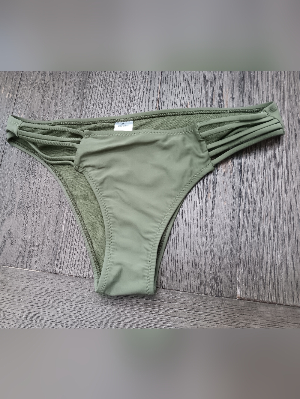 Ree BEES  Olive Green Strappy Bikini Bottom